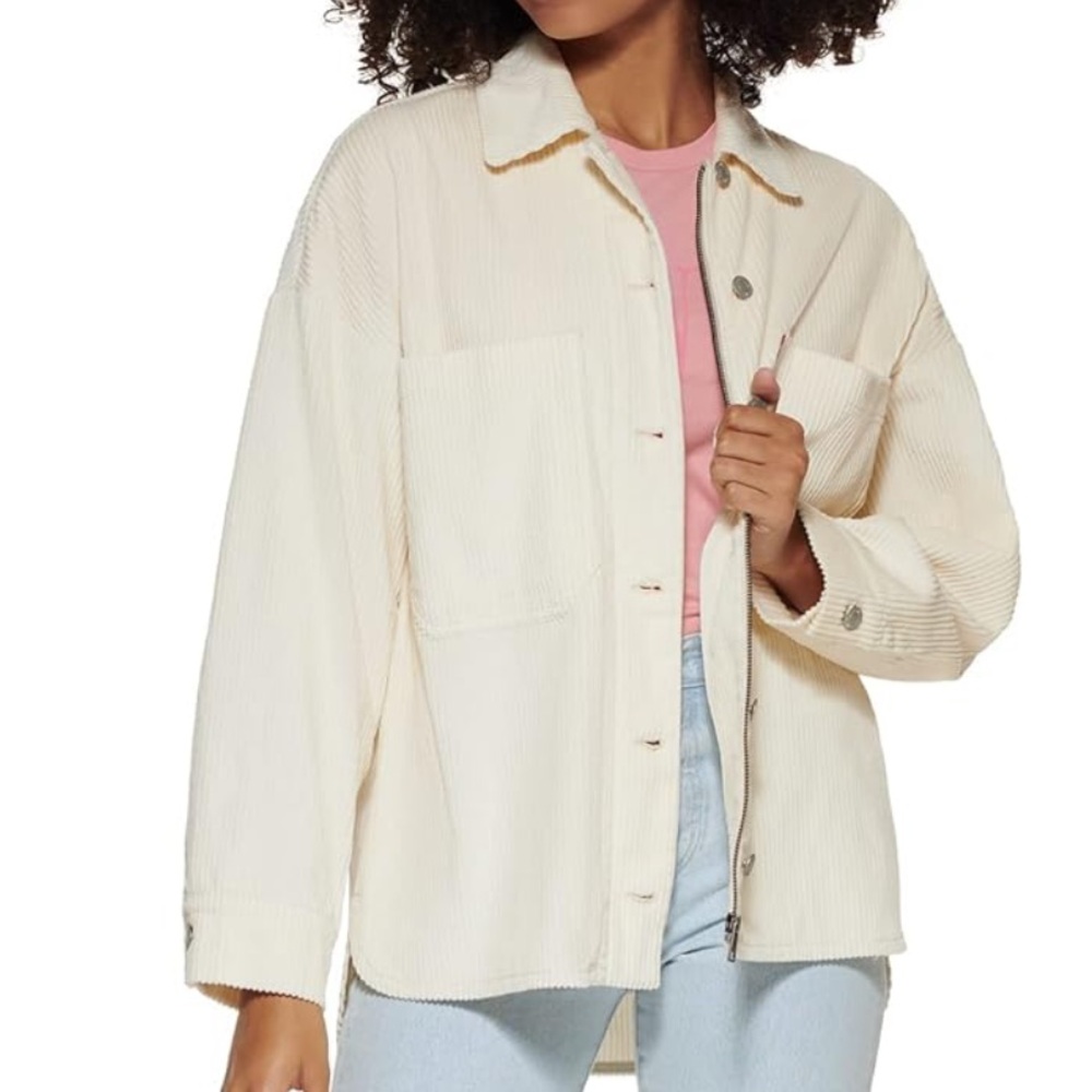 Levi's Women's Cotton Corduroy Shirt Jacket - Picture 2 of 3